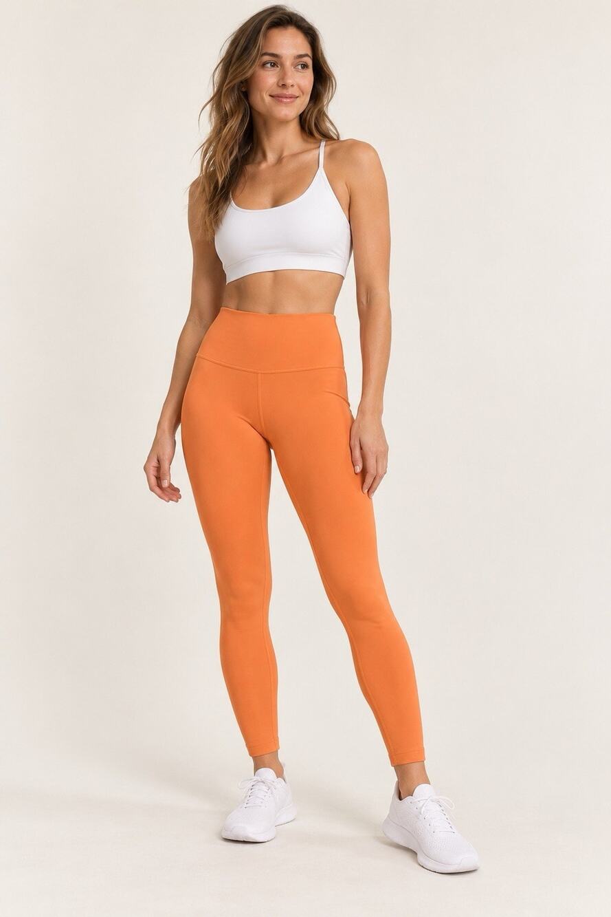 Lululemon Align High Rise Leggings Womens 4 Solar Orange 25” Yoga Pants Nulu